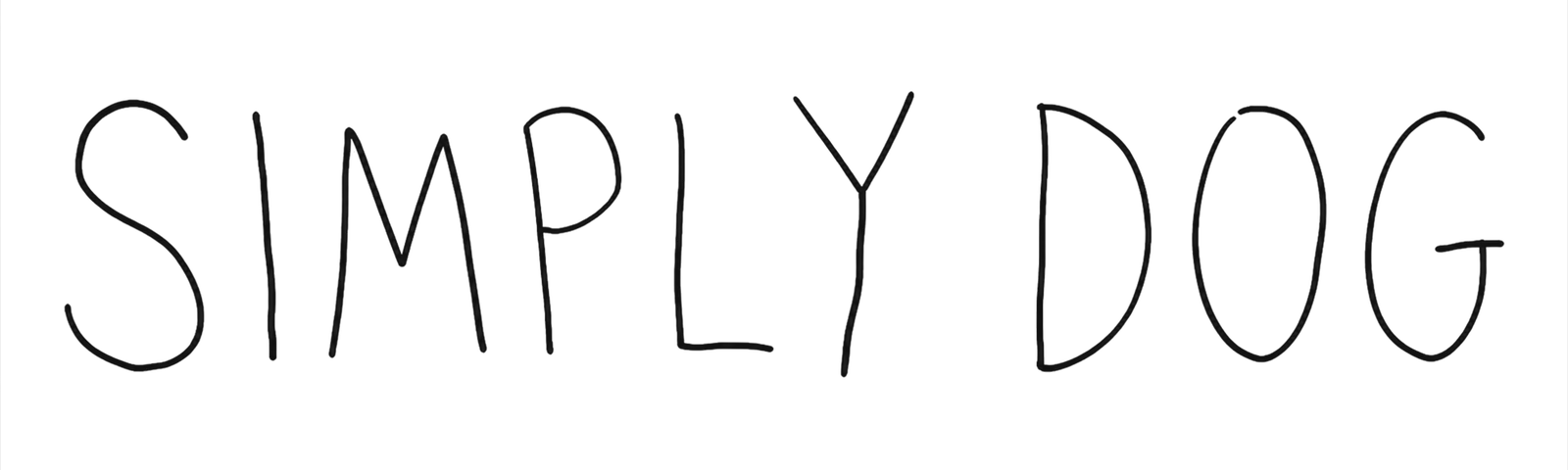 Simply Dog drawn by hand